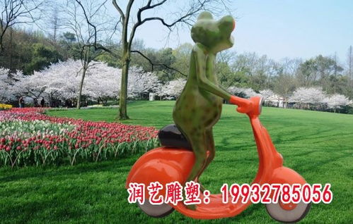 玻璃钢青蛙雕塑 海南树脂青蛙雕塑制作厂